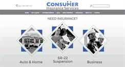 Desktop Screenshot of consumerinsuranceor.com